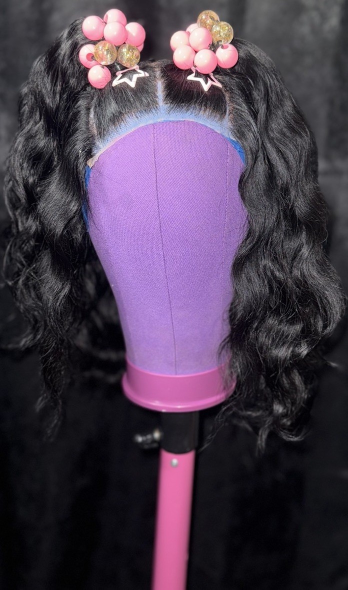18” Custom Styled Pony Wig | 5×5 Glueless | 100% Human Hair | Statement Look