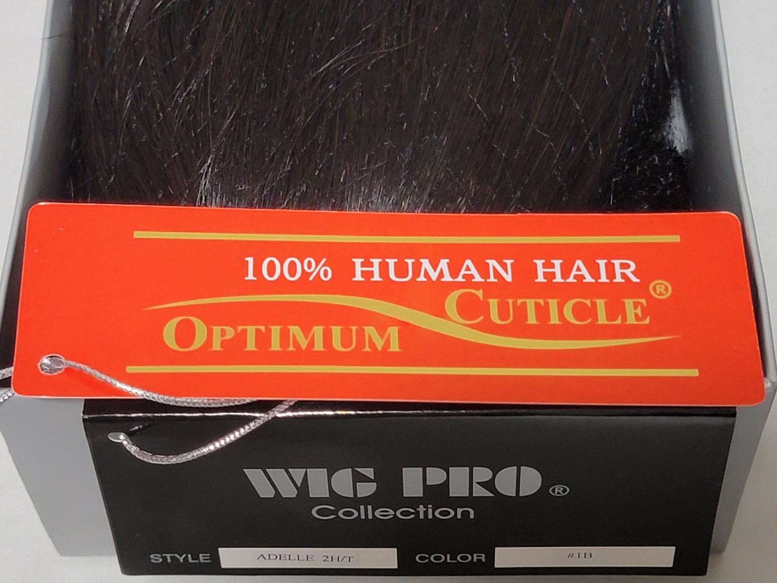 NEW Wig Pro Style Adelle 2 H/T Color 1B Off Black 100% Human Hair Women’s Wig