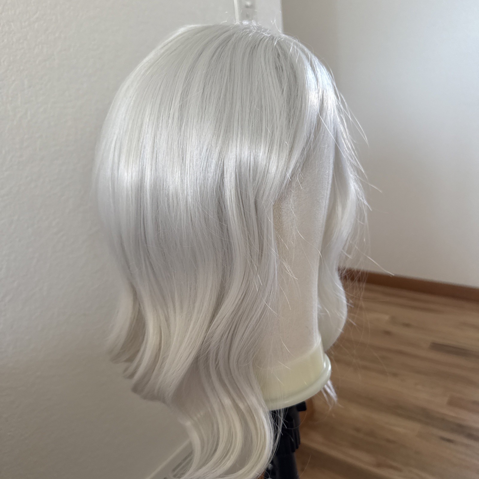 412A Hard Fronts Hairline Lace Cap Frontal Wig 14” White 412A