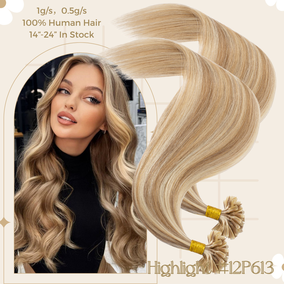 300s Keratin Fusion Pre Bonded Nail U Tip Glue 100% Virgin Human Hair Extensions