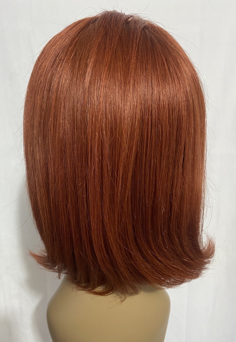 12 Inch Reddish Brown Bob Wig 13×4 Lace Front Human Hair Glueless Pre-Plucked