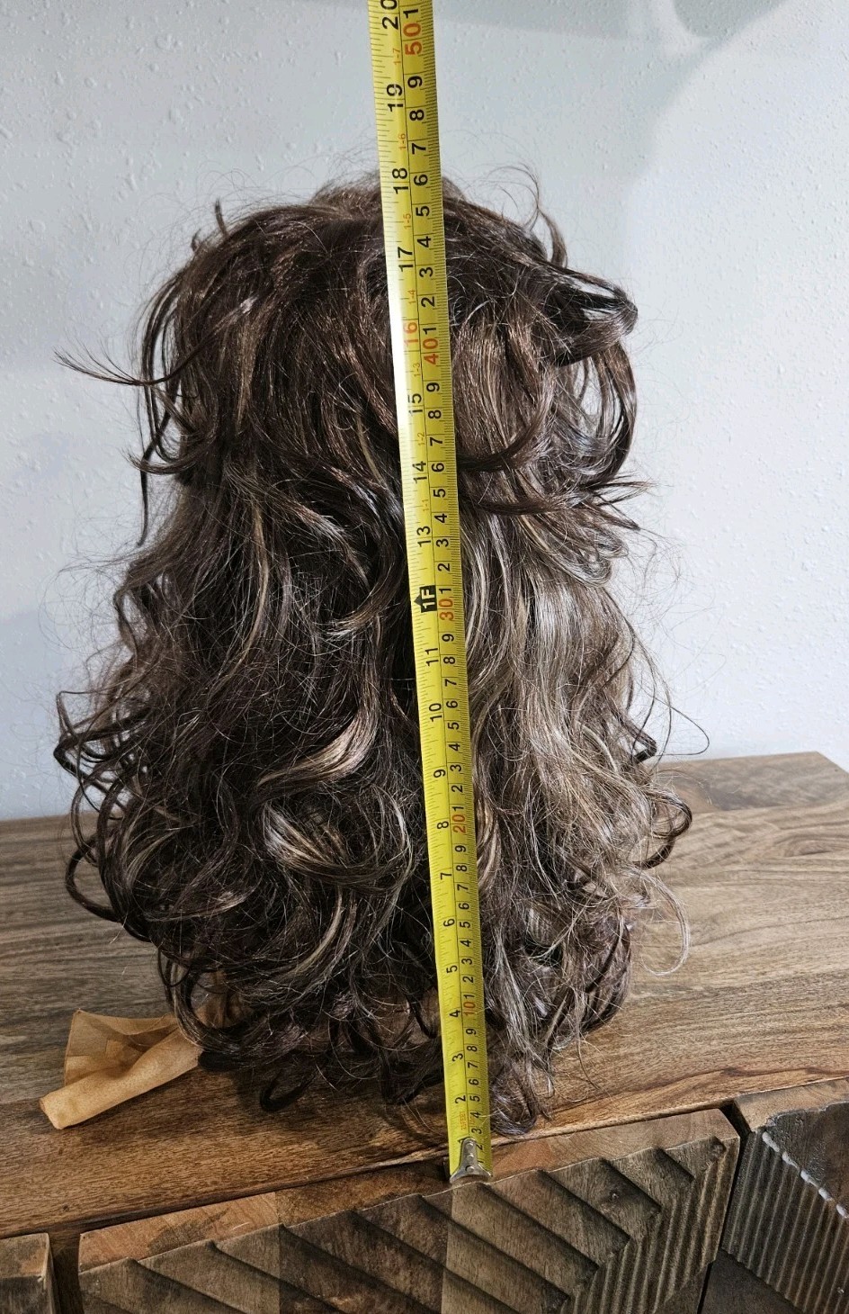 Long Layered Wig Synthetic Brown Blonde Highlights Shag SIUDUS Heat Resistant 18