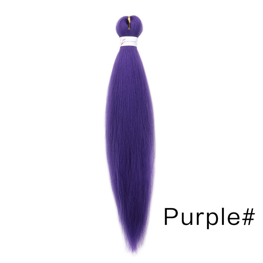Easy To Attach 20 Inch Synthetic Hair Braid Low Temperature Fiber For Styling