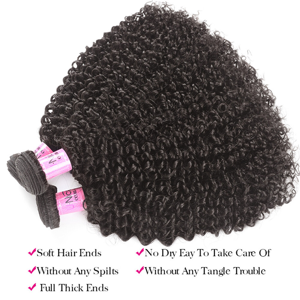 UNice Hair Cambodian Curly Bundles Human Hair Extensions Virgin Hair Weaves Weft