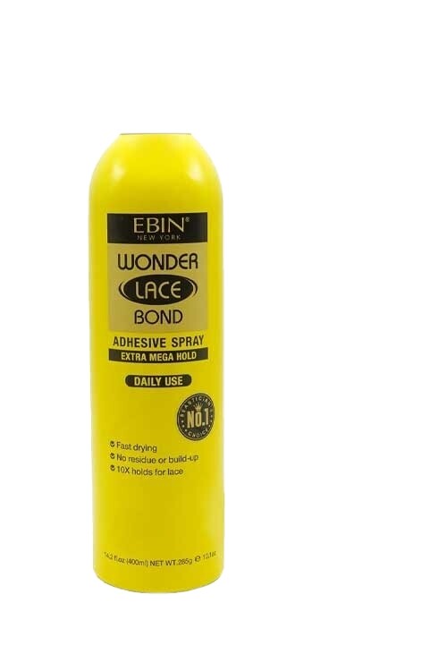 Ebin New York Wonder Lace Bond Adhesive Spray Hold Active/Daily Use 14.2 oz