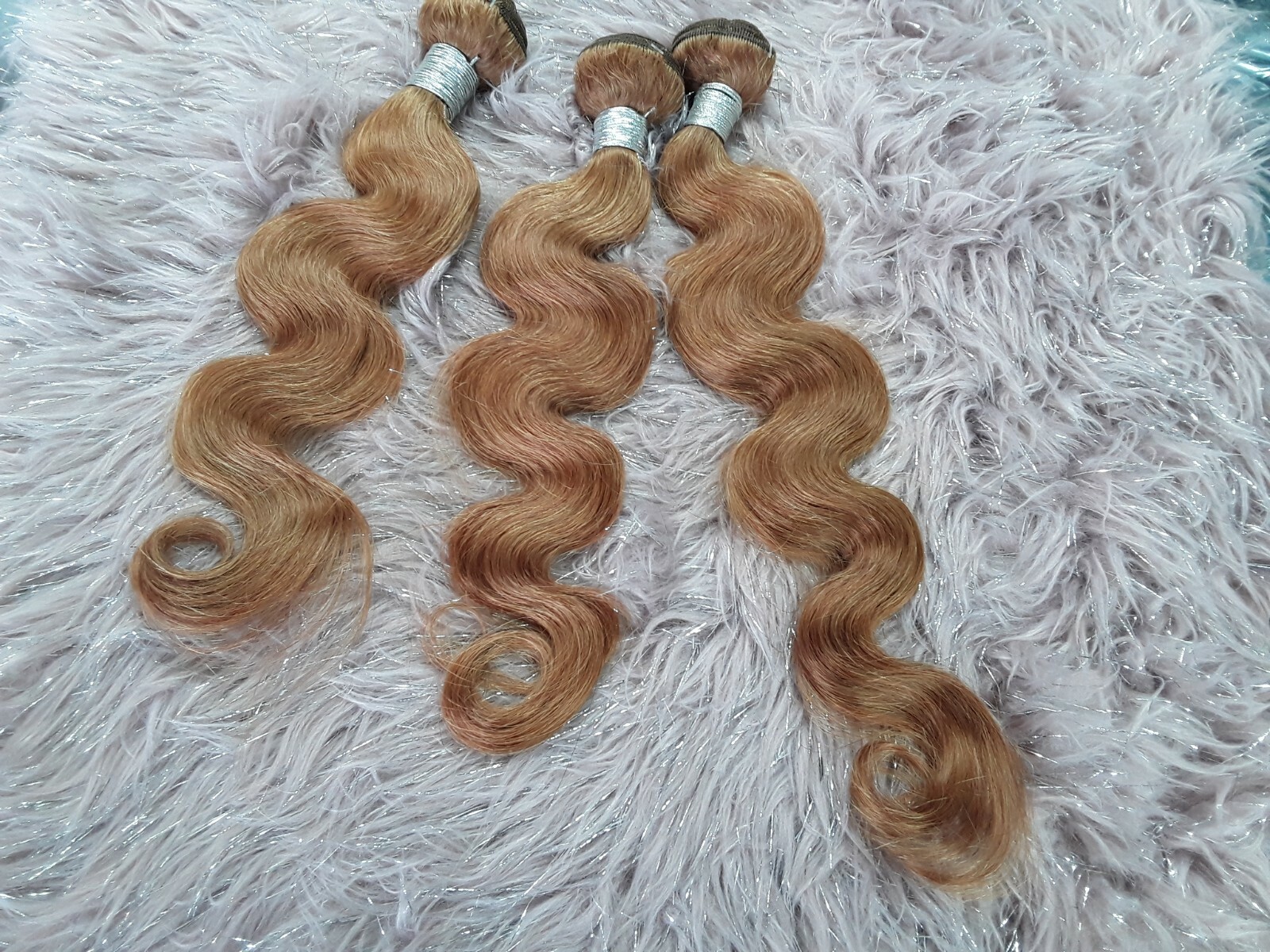 12AA 18+20+22INCHES BRAZILIAN HUMAN HAIR BODY WAVES AUBURN BROWN COLOUR 30# 300g