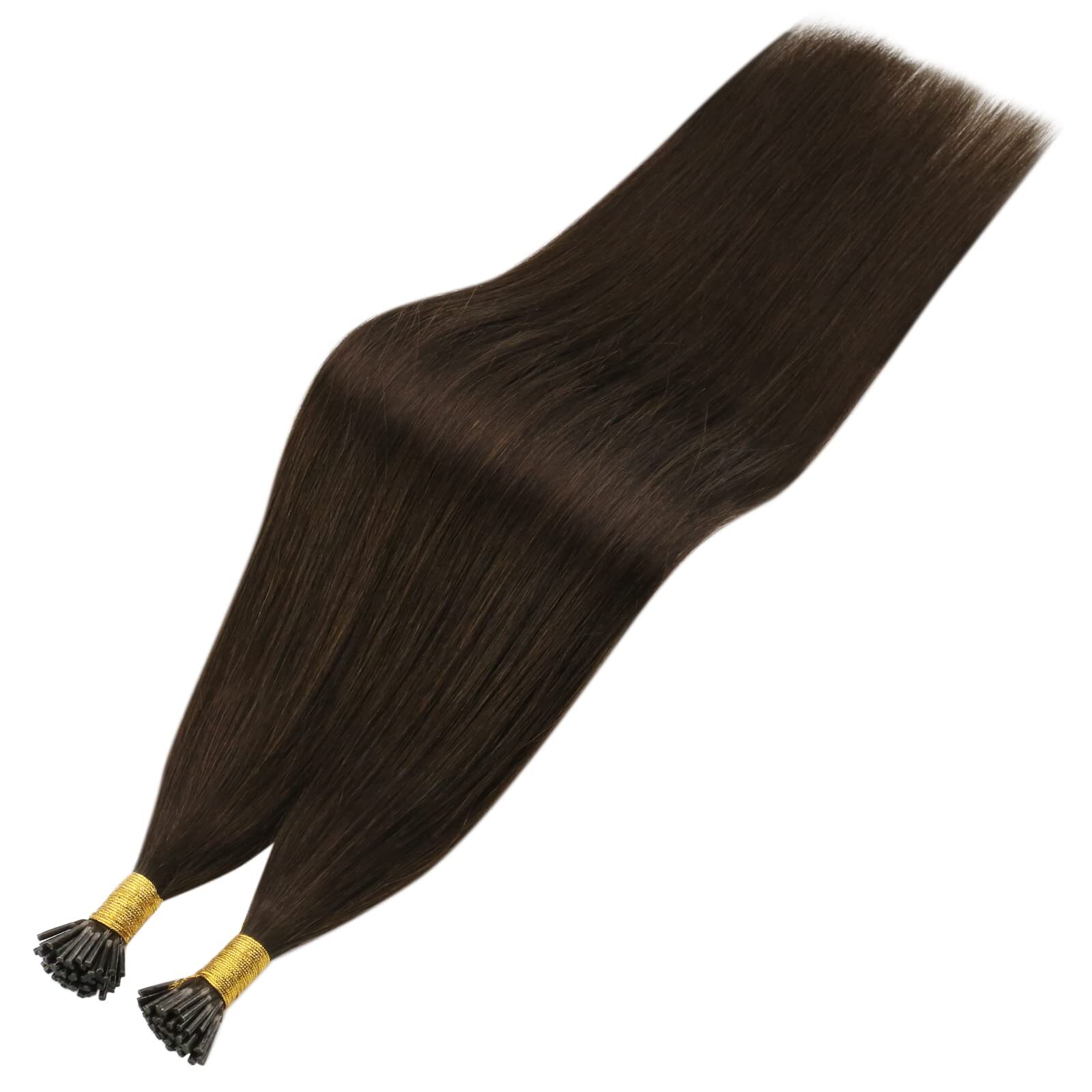 YoungSee Dark Brown I Tip Hair Extensions Human Hair 24 Inch Itip Human Hair …
