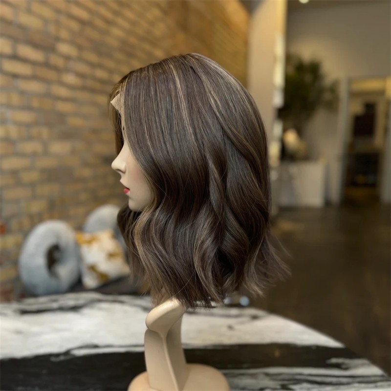 Highlight Brown Blonde Wig 13×4 Lace Front Human Hair Wig for Women
