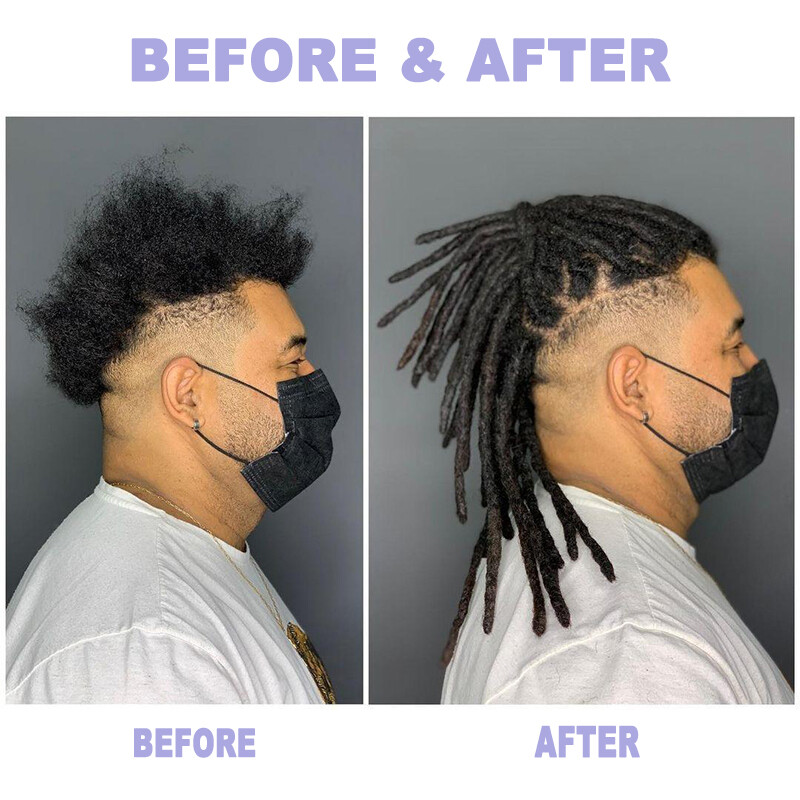 6″/12″ Dreadlocks Hippie Hair Extensions Handmade As Human Short Dreads Locs USA
