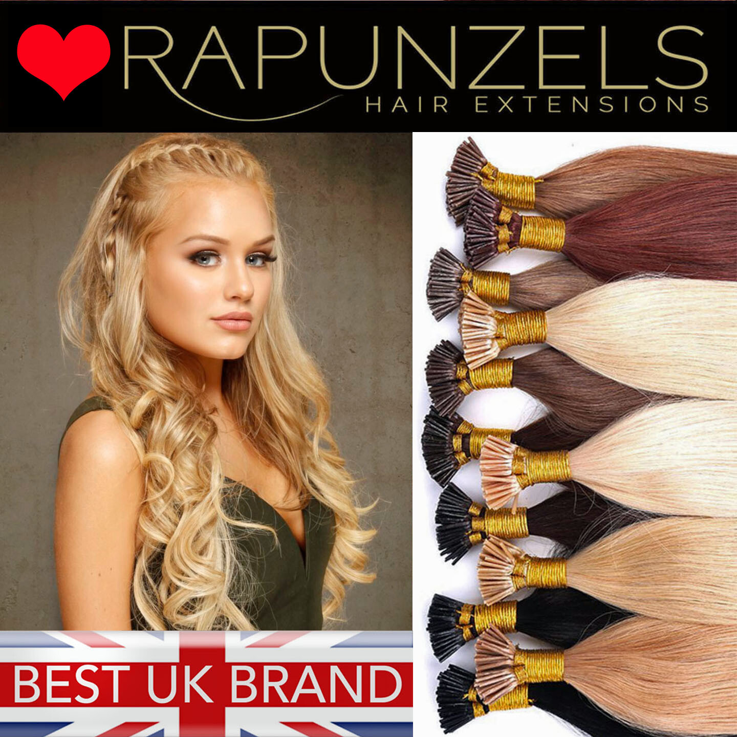16″ Micro ring i tip EXTENSIONS pre bond DOUBLE DRAWN 1g or 0.5g human remy hair