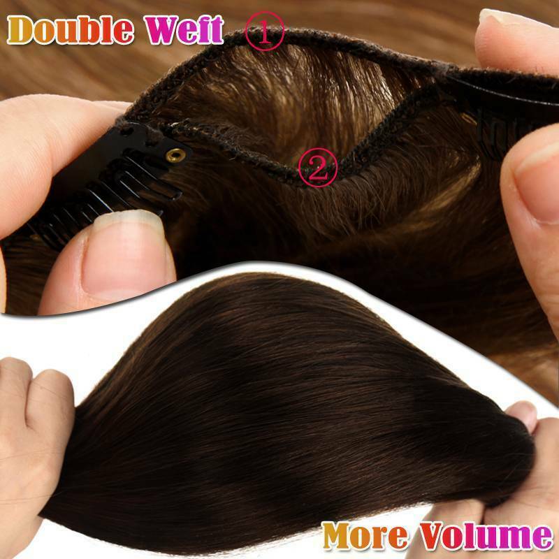 Extra Thick Double Weft Remy Clip In 100% Human Hair Extensions Full Head AAAAAA