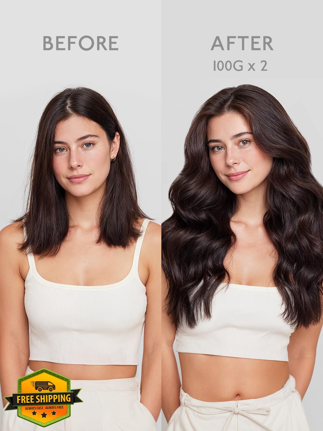 Wennalife 8cm Tape Ombre 16 Inch Walnut Brown Ash Blonde