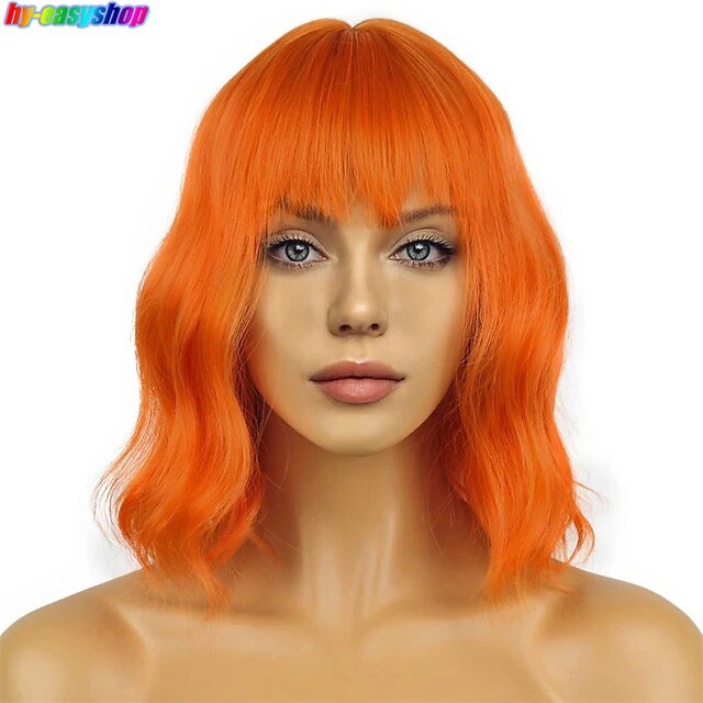 13 Colors Wigs Short Wave Curly Synthetic Hair For Women Party Cosplay Costume