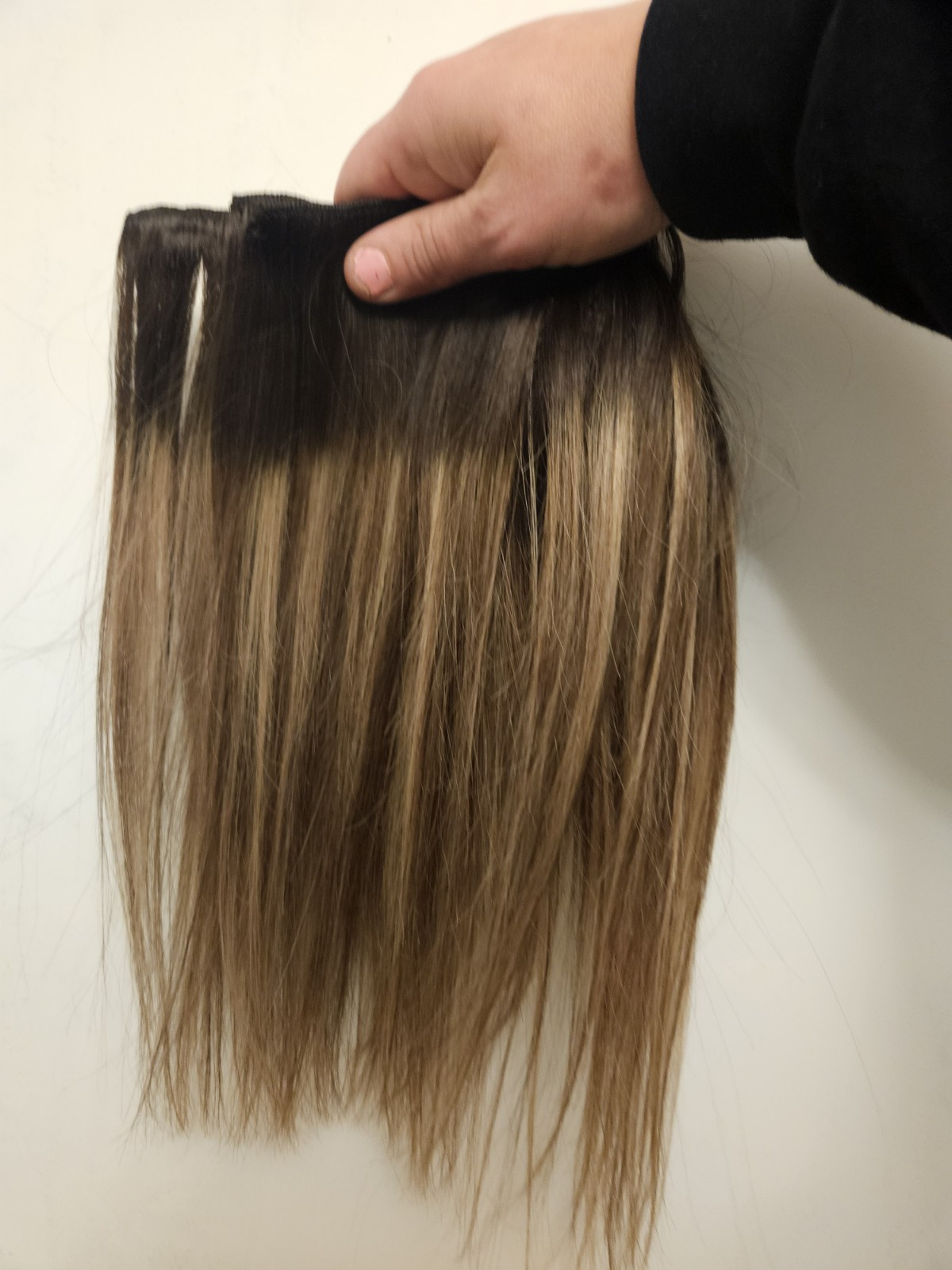 7 NEW HUMAN HAIR OMBRE HIGHLIGHTS CLIP IN HAIR EXTENSIONS 10″