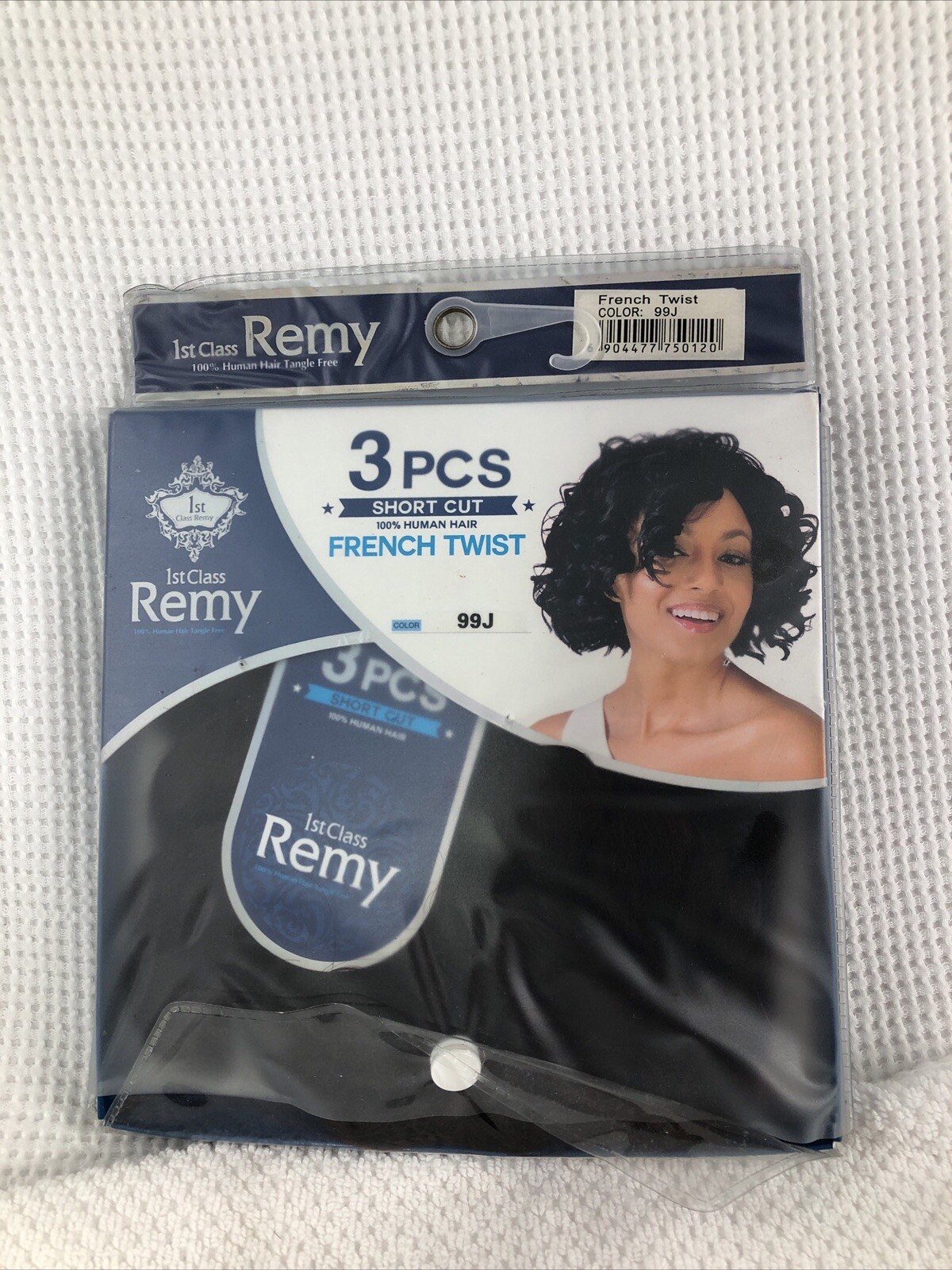 1st class Remy 3 piece short cut 100% human hair French twist 99J