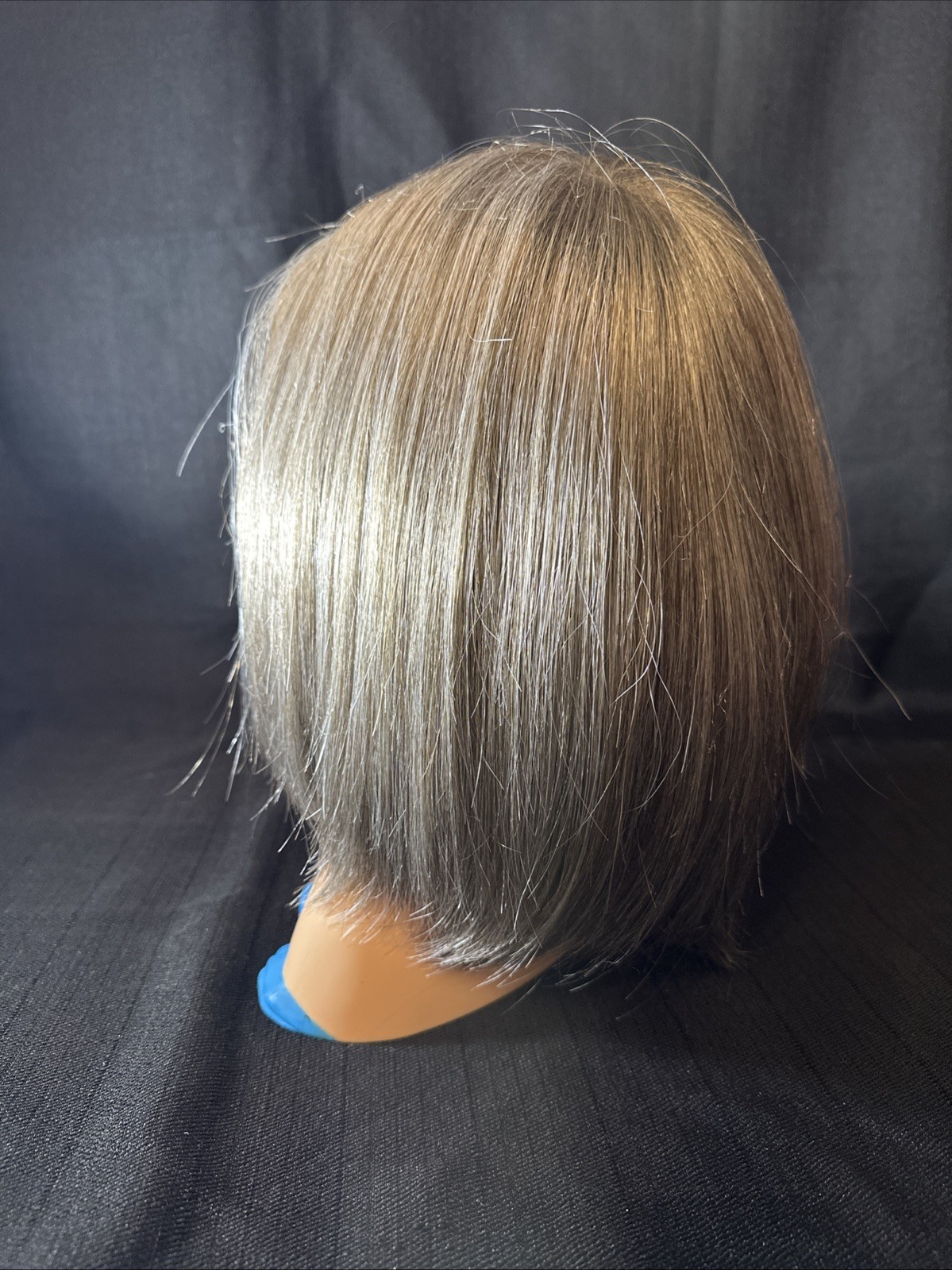 ENVY WIG SCARLETT, Average Cap Size, Dark Grey, Mid Length Straight Bangs Box