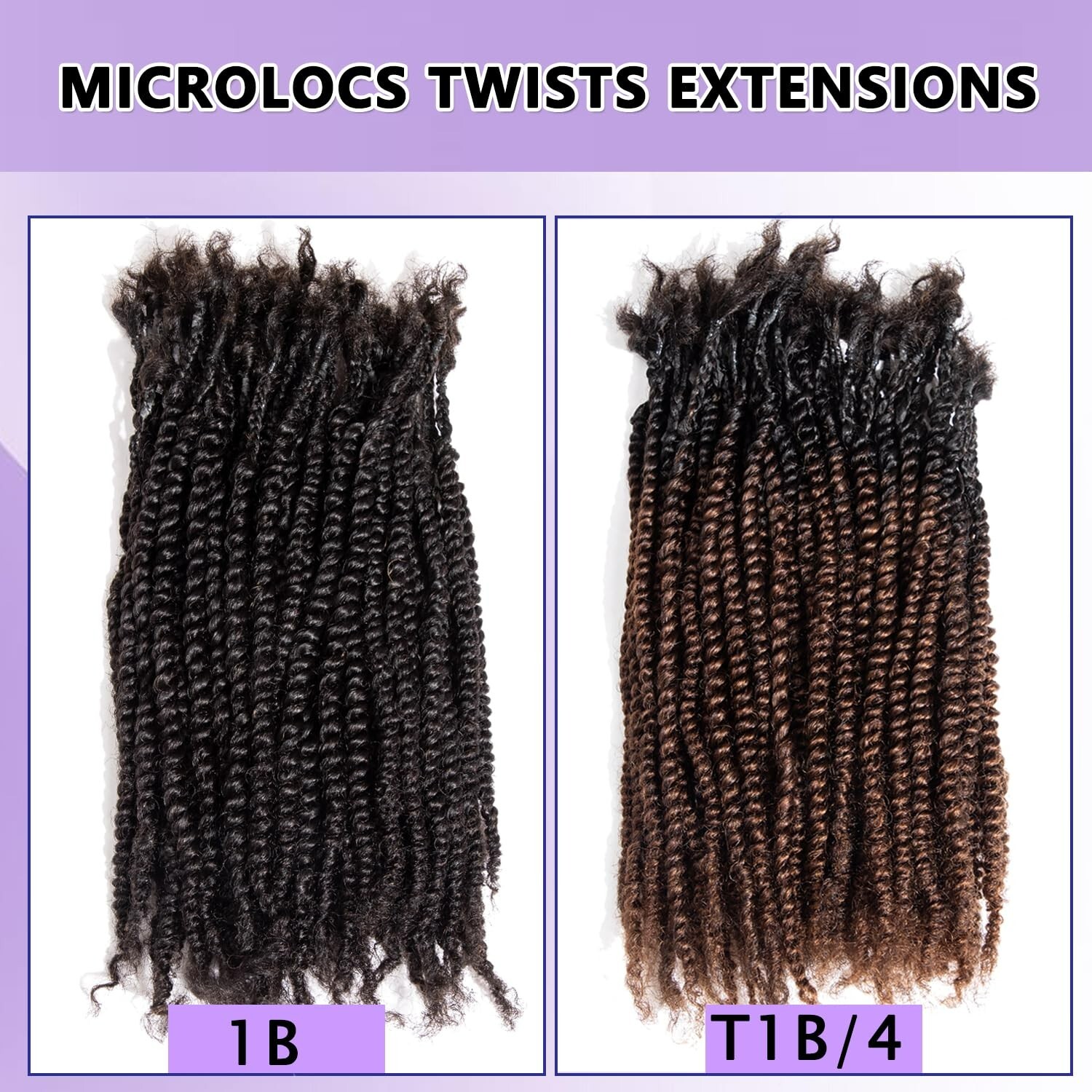 100% Human Hair Microlocs Twist 60 Strands Curly Ends Extensions Dreadlocks 8in