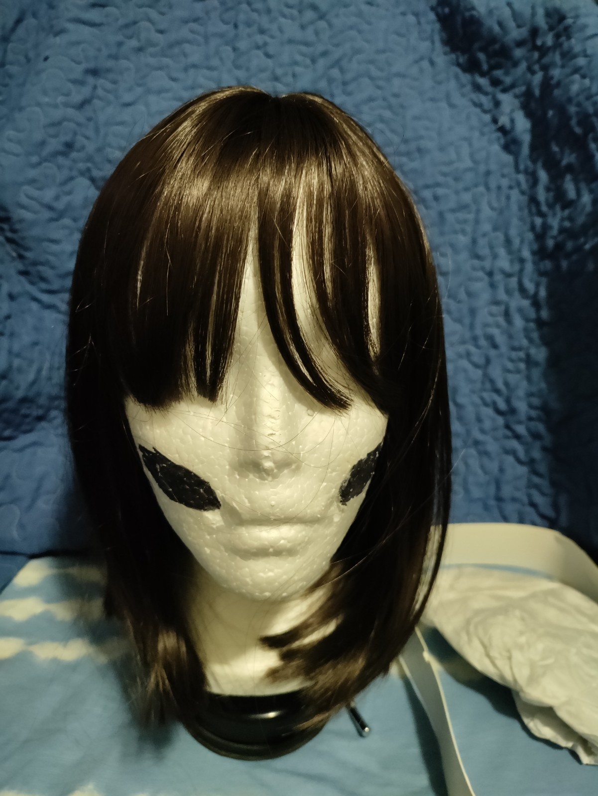 Brown Synthetic Wig 12in Straight Classic Mash Cap