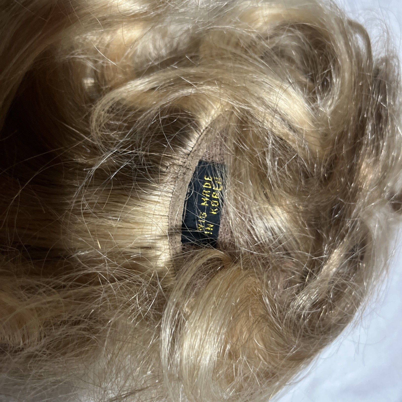 100% Human Hair 12″ Women’s Pre-Styled sandy blonde Wiglet Beauty Korea VG