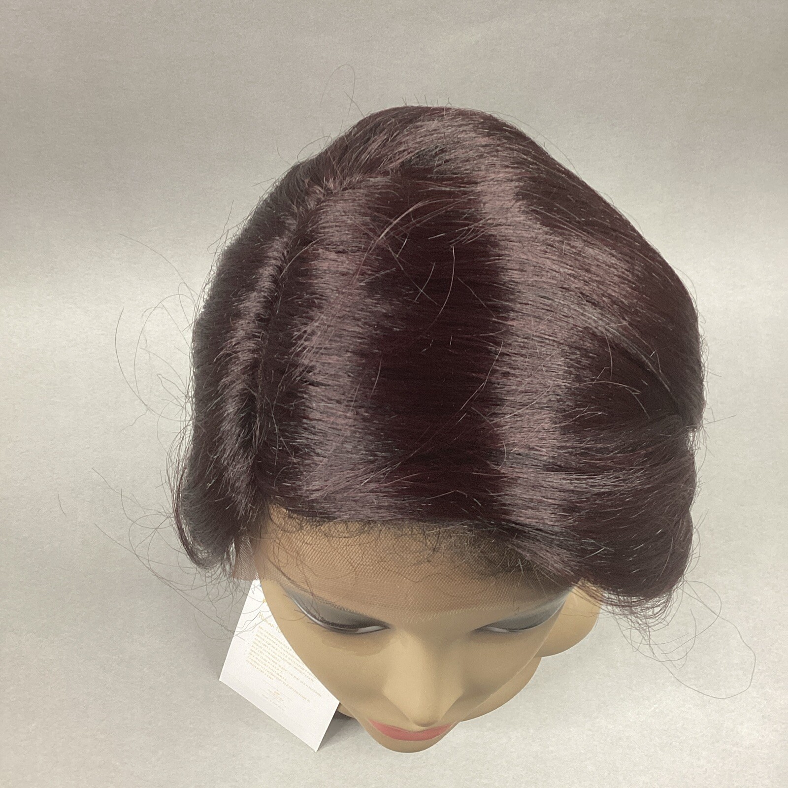 H/H Avanza Short Straight #S1B/112 Black Burgundy 100% Human Hair Blend Full Wig