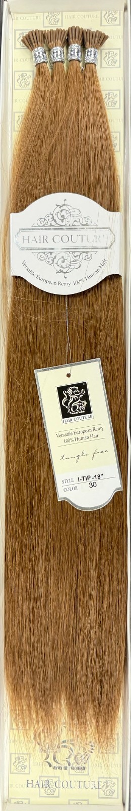 Hair Couture Versatile 100% Human Remy Hair 18″ I-Tip Extensions 120pcs #30