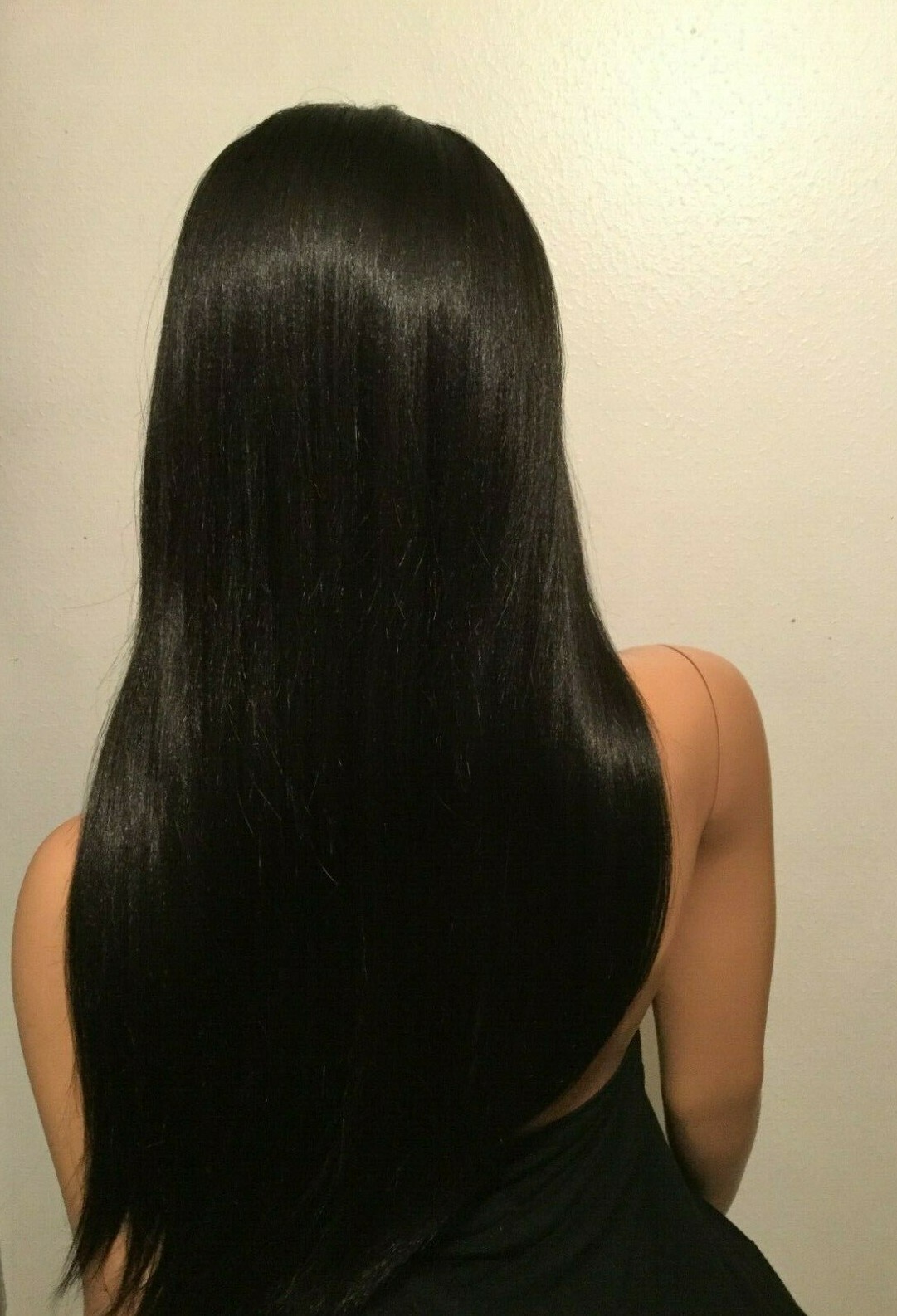 NWT Vanessa Human Hair Blend Designer Lace Front 3 Way Part Wig Long Straight