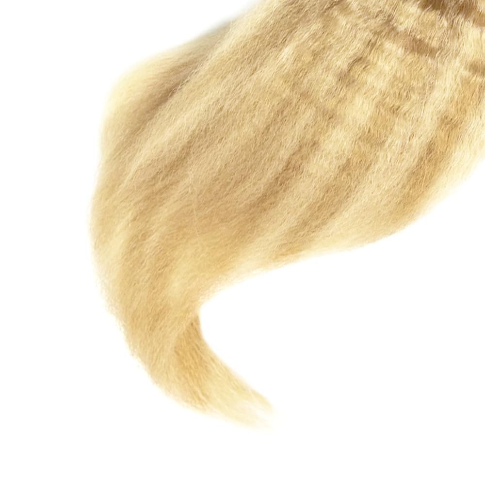 Peenoll Human Hair Bundles 24 26 28 Inch Blonde 613 Yaki Wave Bundles Human