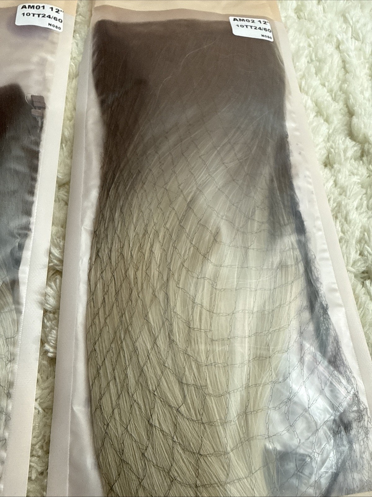 ThatHair Halo Hair Extension 12” Color 10TT24/60 Ombré Brown To Cool Blonde