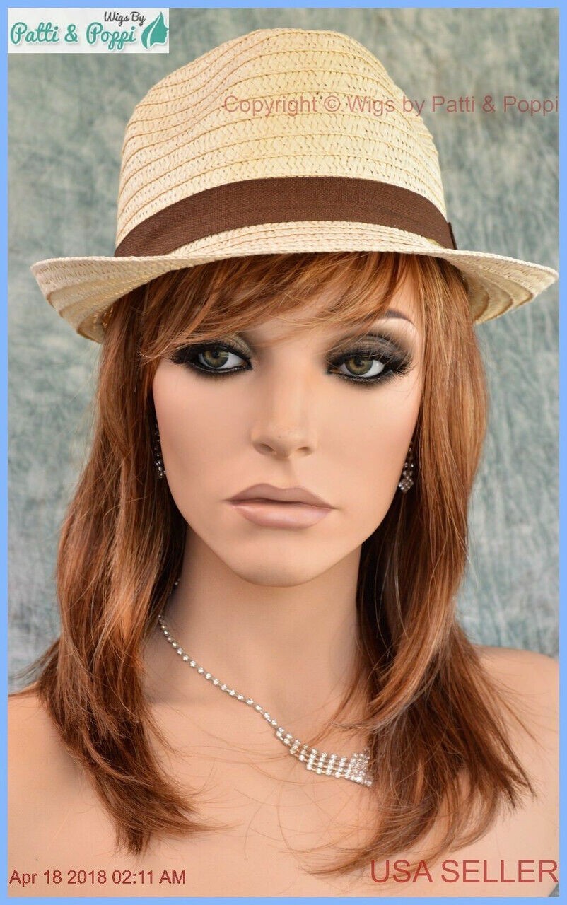 ANGELIQUE LAYERED LIGHTWEIGHT OPEN CAP RENAU WIG FS27 Red Highlight-1