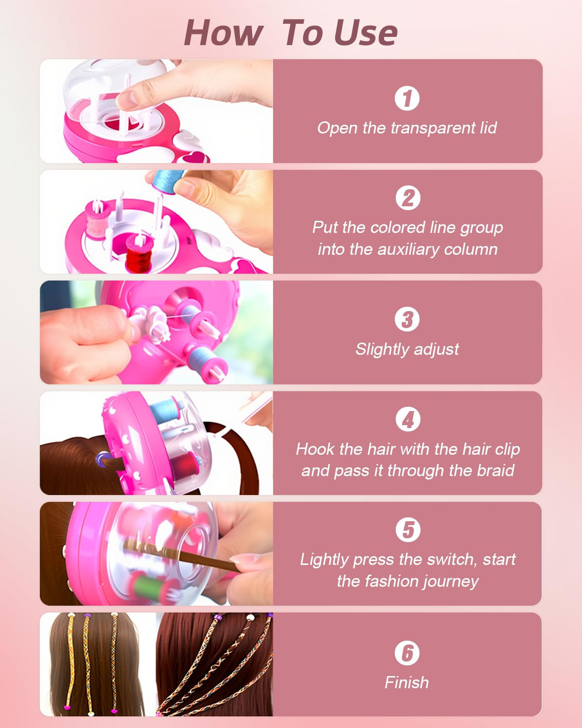 Electric Ceramic Hair Braider,Hair Styling DIY Convenient Twist Braid Hair Braid