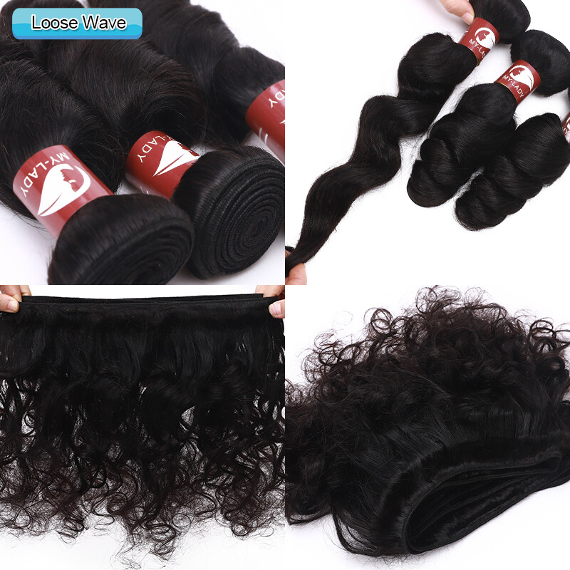 100% Virgin Human Hair 300G Thick Full Head Remy Hair Peruvian Hair Extensions