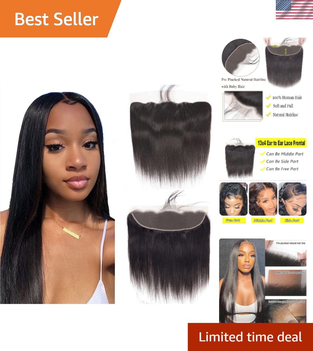 Breathable 13×4 HD Lace Closure | 12A Brazilian Virgin Hair for Versatile Styles