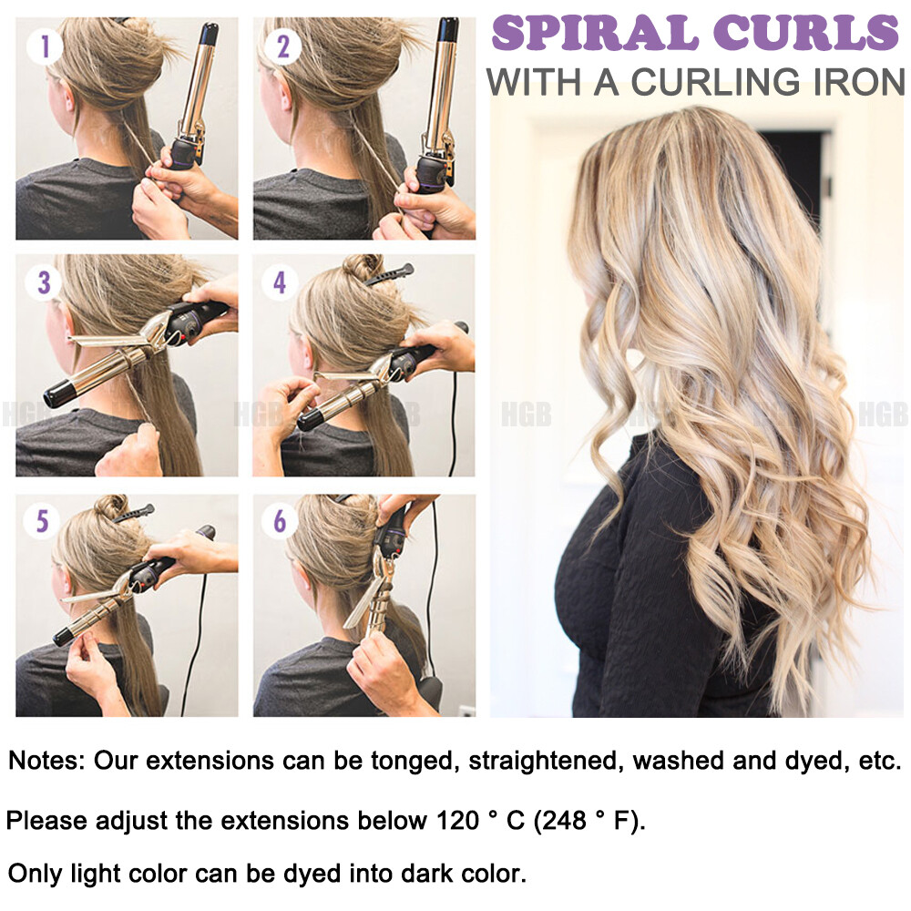 110G-170G Thick Dense Clip In Remy Human Hair Extensions Full Head DIY Highlight
