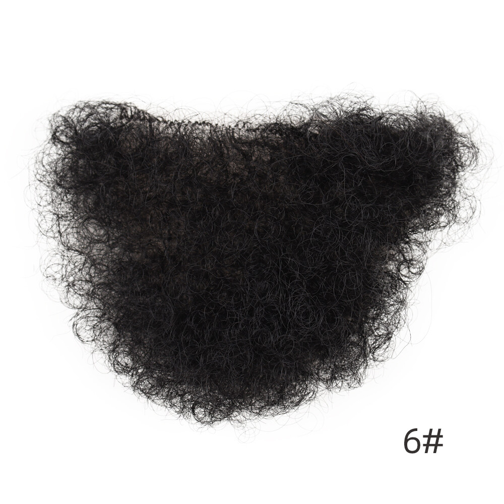 US Stock Fake Pubic Hair One Piece Silicone Doll Wig High Temperature Wire Beard