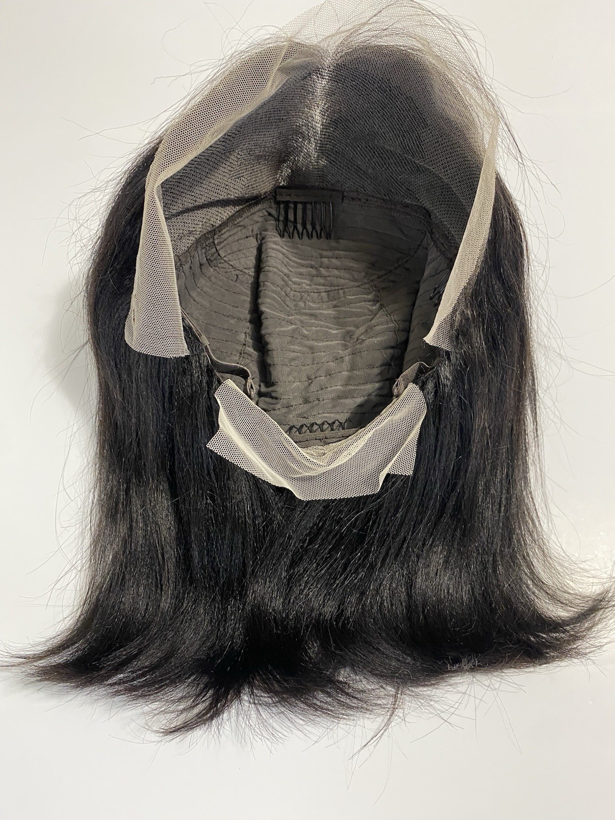 10” HD Lace Front Bob Wig 13×4 Pre Plucked Yaki Human Hair Black Natural Density