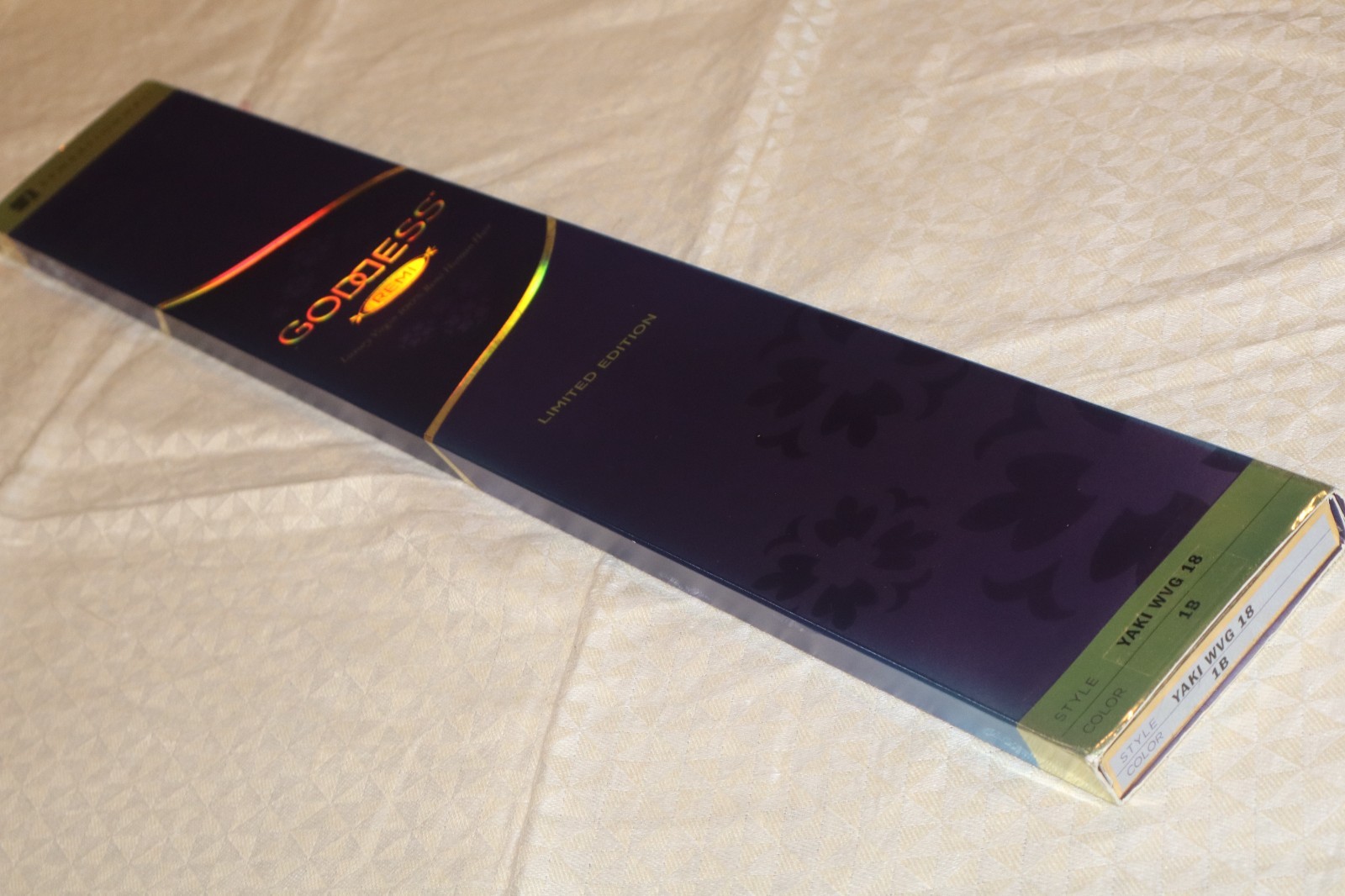 Sensationnel Goddess Remi Luxury Virgin 100% Human Hair Yaki WVG 18″ Color 1B