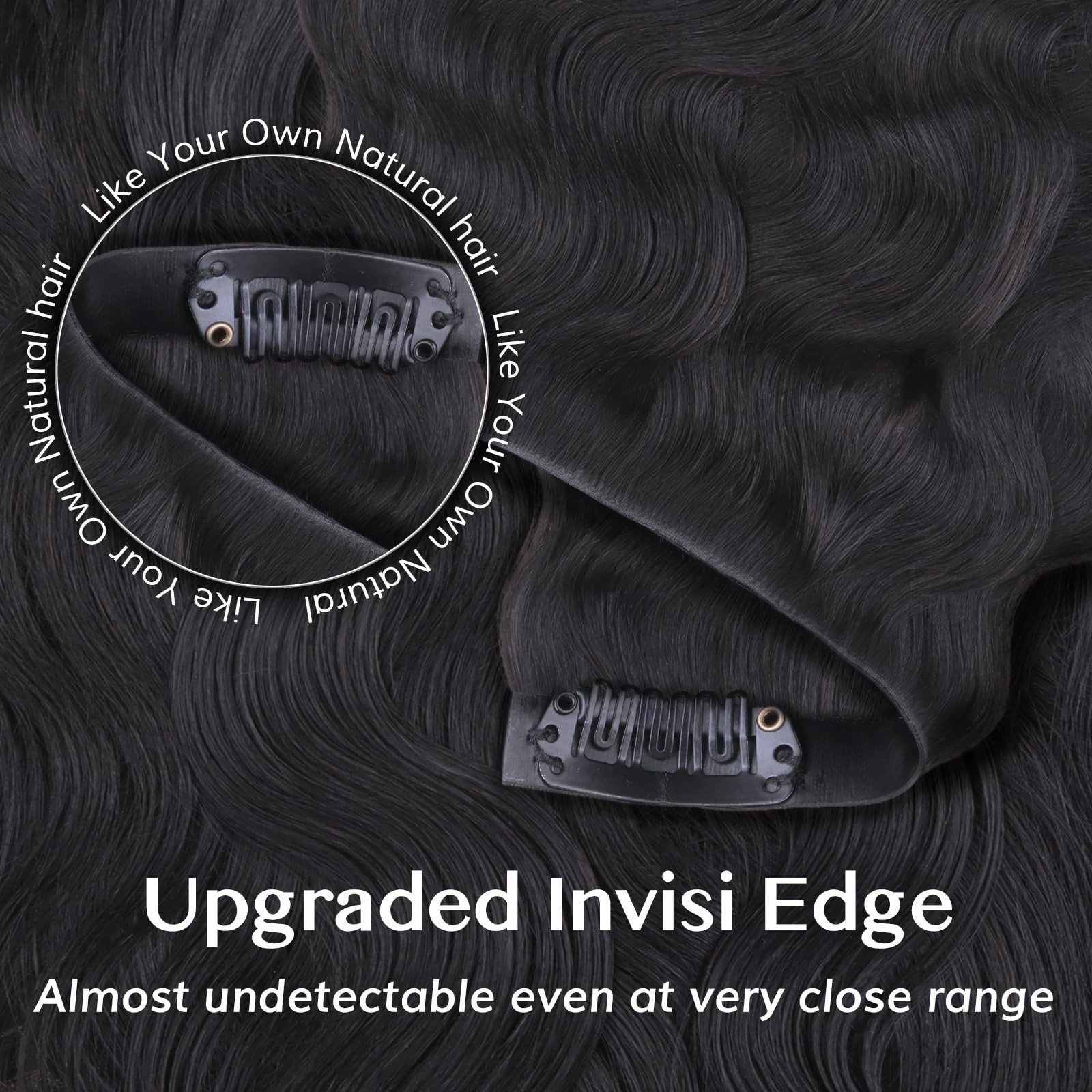 Idn Beauty 54 Invisi Edge Seamless Clip In Hair Extensions Human Hair Combo