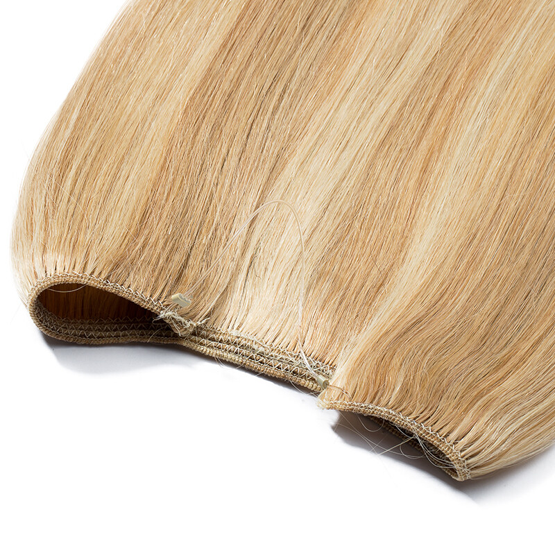 120G Hair Wrap Flip In Wire Hidden 100% Real Human Hair Extension Double Weft