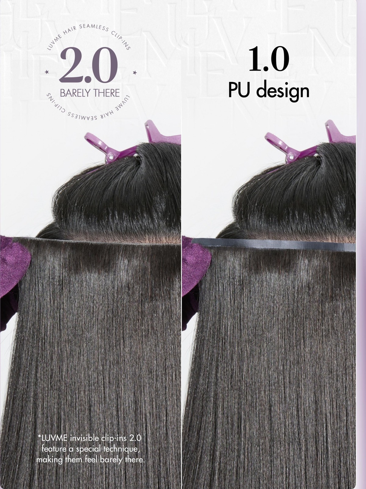 Invisible Yaki Straight Clip in Hair Extensions Real Human Hair for , 2 Pack …