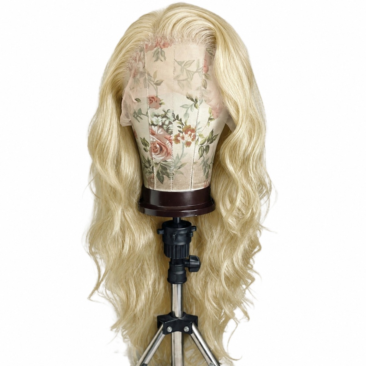 Synthetic Hair Heat Resistant Long Wavy Blonde Layered Lace Front Wigs