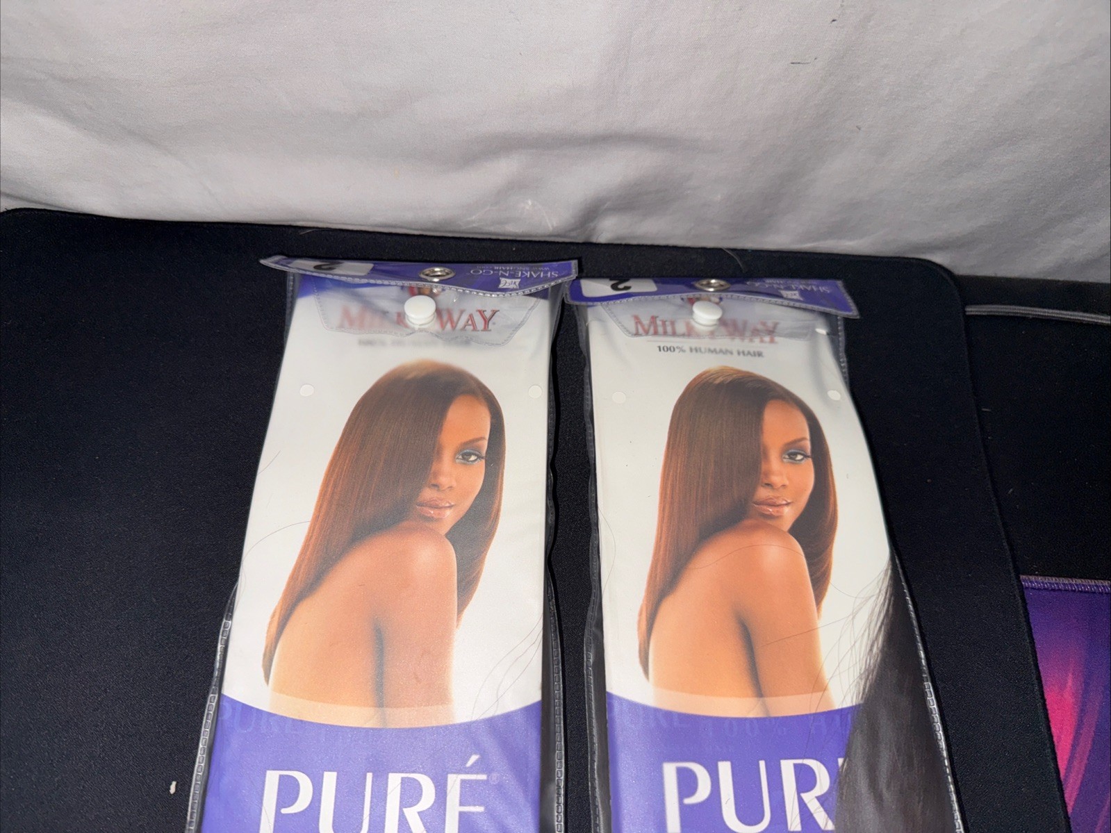 2 Packs Milky Way Remy Pure 100% Human Hair Yaky Weave 10”• Color 2