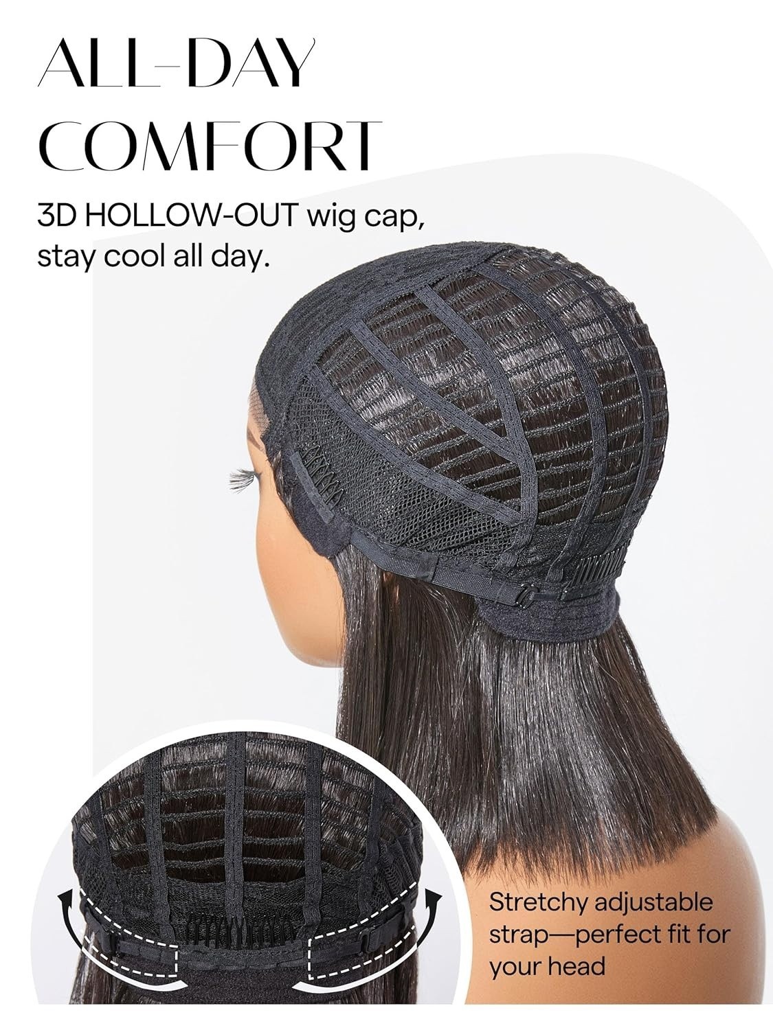 Black Bob Lace Front Wig Glueless Straight Short Wigs Upgrade w/ Human-Hair-Like