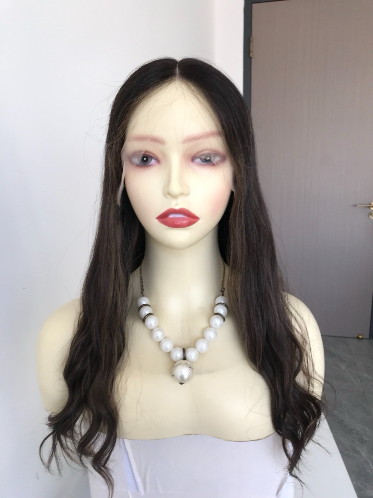 Wig Lace Top Sheitel Human Hair 22 Inches Size Medium