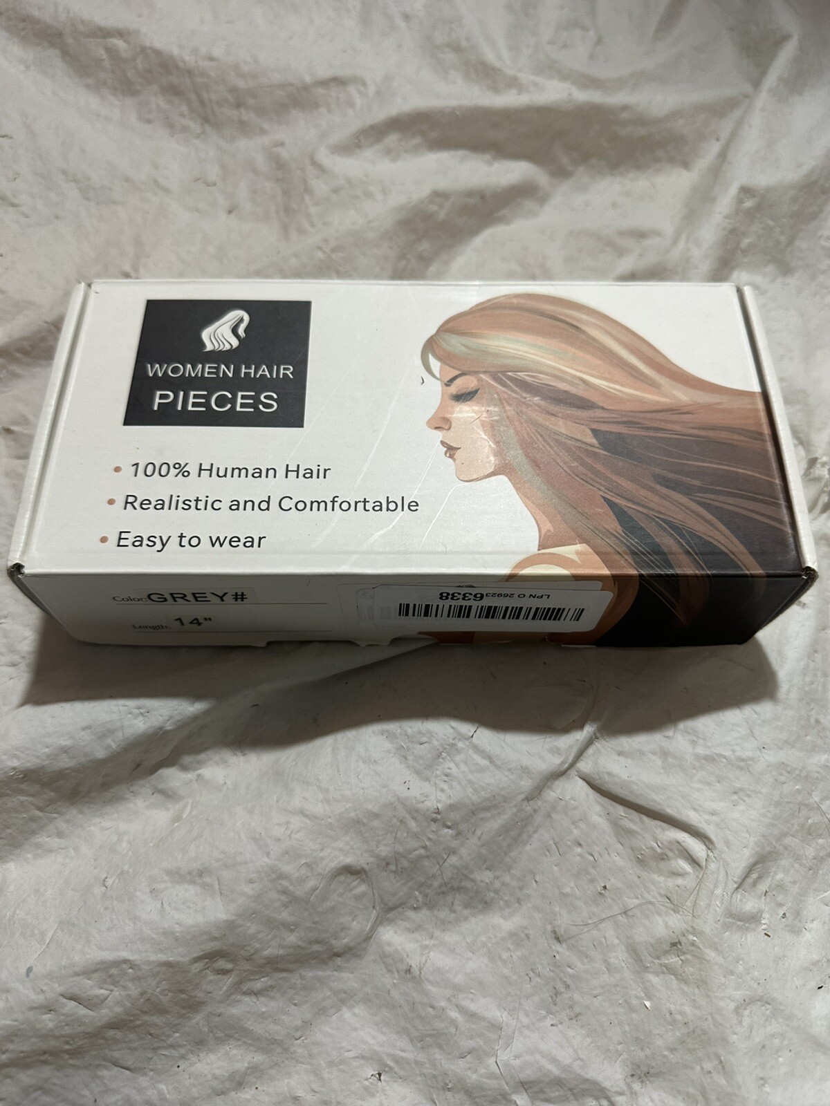 14in Topper For Thinning Hair 5.1×2.8″ Silk Base Clip in Remy Hairpiece Grey Cl3