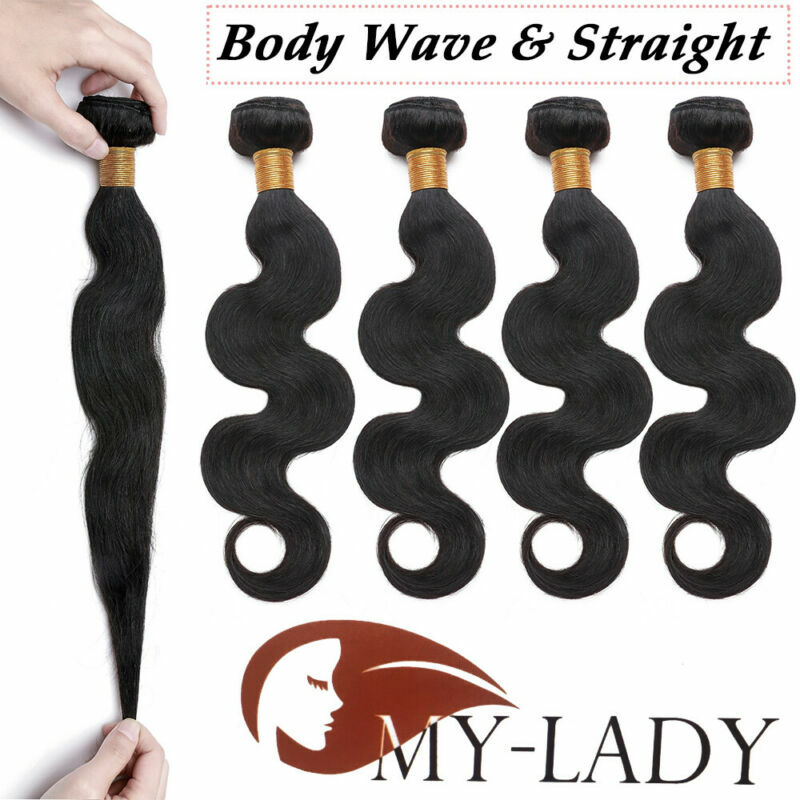 Brazilian Soft Virgin Unprocessed 100% Human Hair Weave Extensions 3Bundles 300g