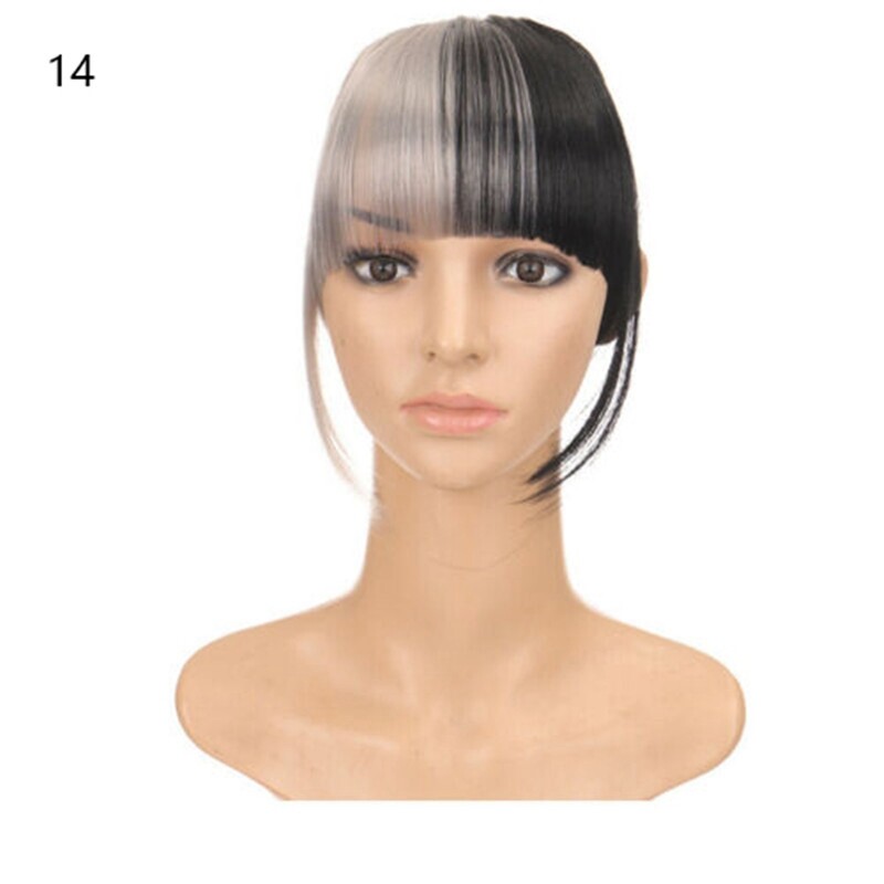 Natural Hair Extension One One Piece Real Thick Clip In Fringe Bangs As Human