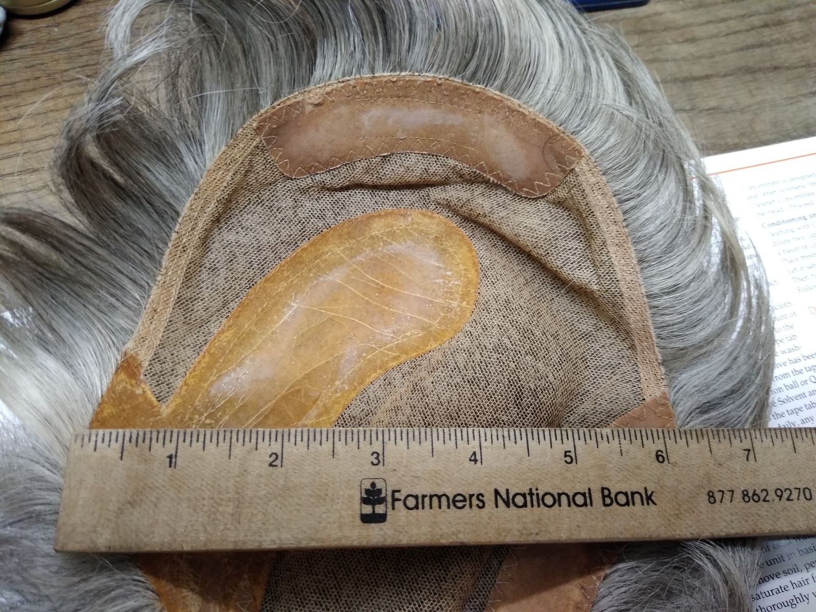 Pre Owned Intl. Hair Goods New Man Toupee Hair Piece Salt & Pepper Orig Box! #2