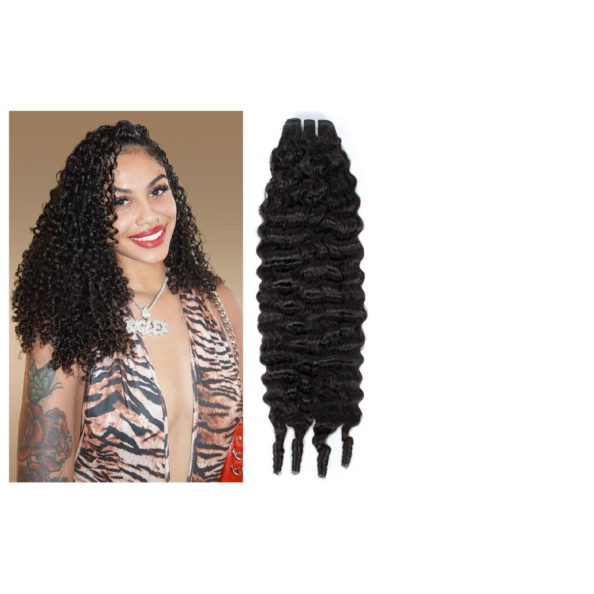 Rilago Burmese Curly Bundles Human Hair 20 Inch 12A Water Wave 1 Bundle 100