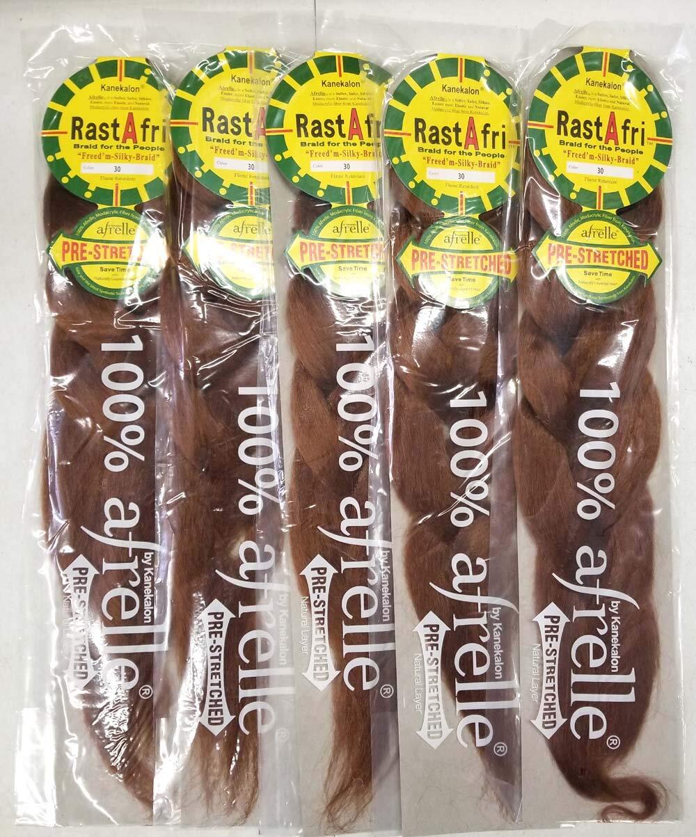RastAfri PreStretched Freed’m Silky Braid Braiding Hair 31 colors 6 Packs