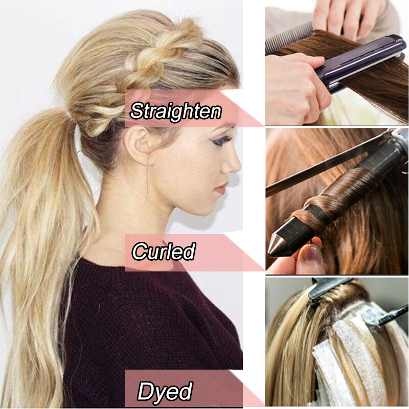 16″18″20″ 8A+ Pony Tail Clip In Wrap Around 100% Remy Human Hair Extensions Long